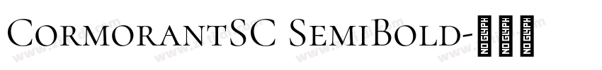 CormorantSC SemiBold字体转换